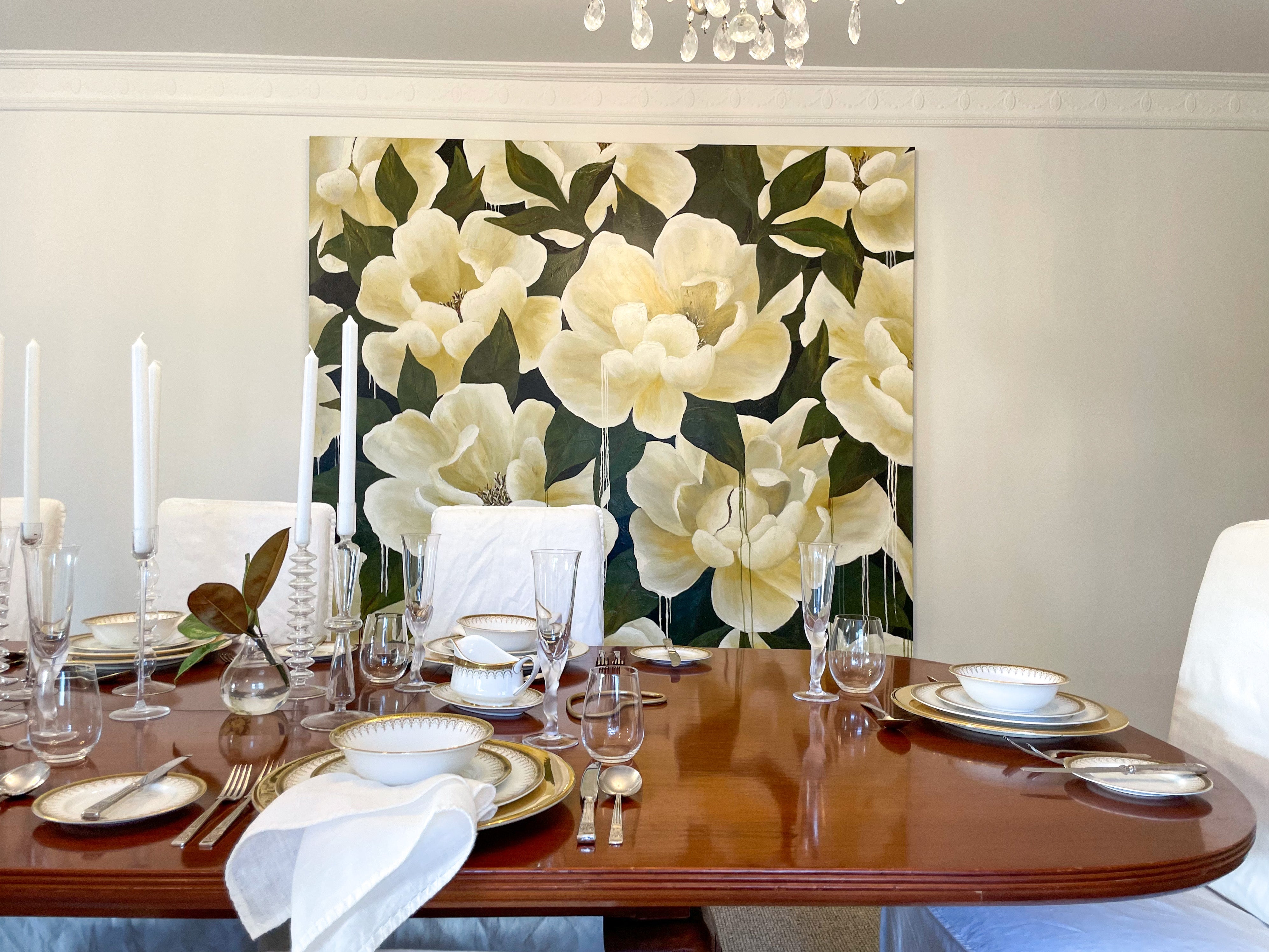 SEA OF PEONIES CANVAS